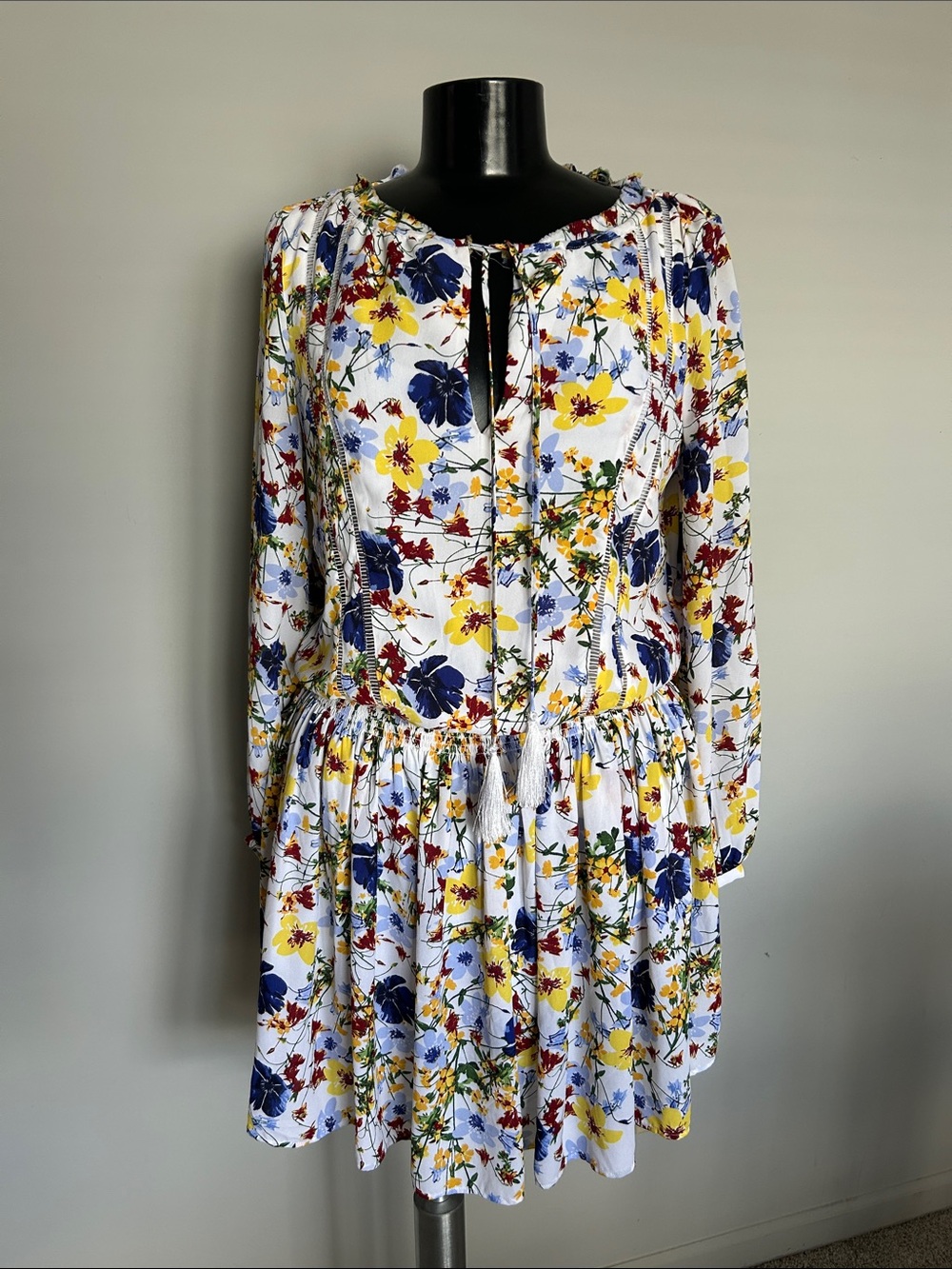 Banana Republic, EUC Floral, smocked waist tunic/dress, medium?